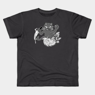 Pumpkin Carving Cat Kids T-Shirt